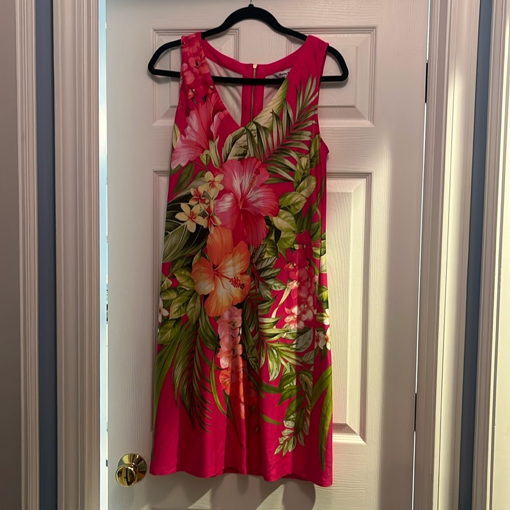 New! Tommy Bahama Pink Floral dress size M